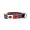 vonblank Hundehalsband 724 dunkelblau / creme / rot