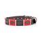 vonblank Hundehalsband 733 rot / dunkelblau / creme